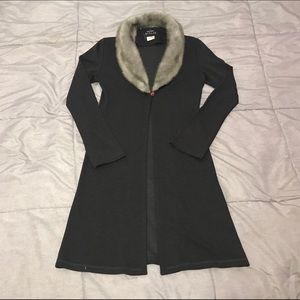 Vintage Morgan de Toi Fur Trim Coat